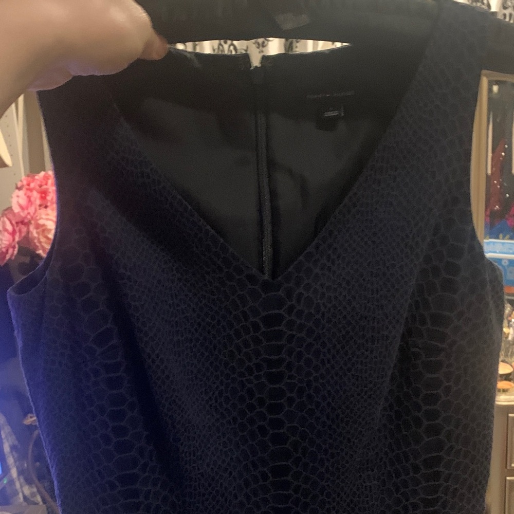 Tommy Hilfiger Navy Textured Mini Dress